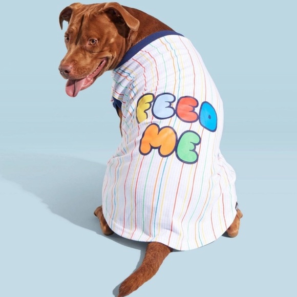 Bark Ringer Dog Feed Me Shirt - Picture 2 of 6